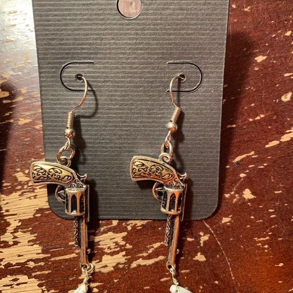 Handmade hook back earrings - Picture 3 of 5